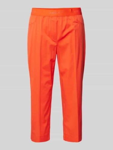 Marc Cain Regular Fit Caprihose mit Label-Bund in Rot, Größe 34