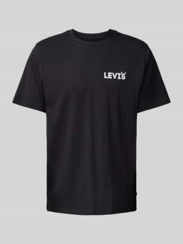 Levi's® T-Shirt mit Label-Print in Black, Größe M