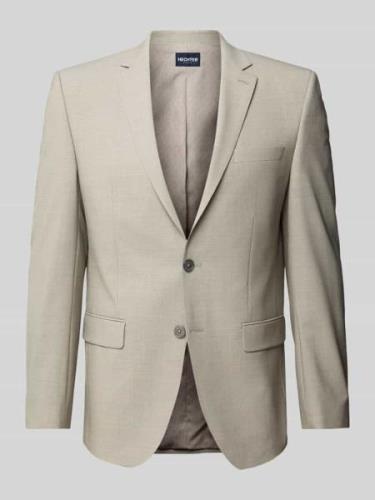 HECHTER PARIS Slim Fit Sakko mit Brustleistentasche in Beige, Größe 27