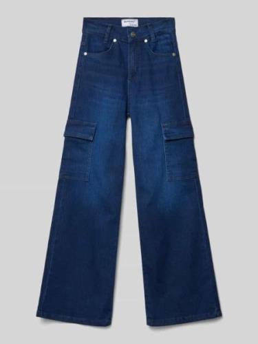 Blue Effect Loose Fit Jeans mit Cargotaschen in Dunkelblau, Größe 146