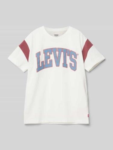 Levi’s® Kids T-Shirt mit Logo-Print in Offwhite, Größe 152