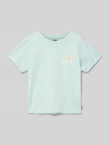 Levi’s® Kids T-Shirt mit Logo-Print Modell 'OCEAN' in Helltuerkis, Grö...