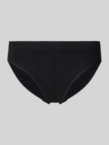 Schiesser Slip in unifarbenem Design in Black, Größe L