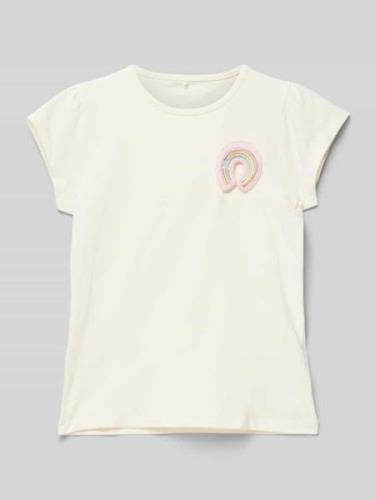 Name It T-Shirt mit Motiv-Print Modell 'FEDORA' in Offwhite, Größe 92