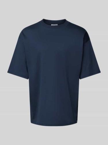 JAKE*S STUDIO MEN T-Shirt mit Rundhalsausschnitt in Marine, Größe S