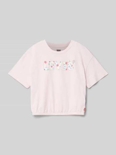 Levi’s® Kids T-Shirt mit Logo-Print Modell 'MEET AND GREET' in Hellros...