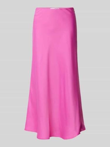 Selected Femme Midirock mit elastischem Bund in Pink, Größe 38