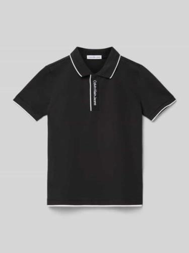 Calvin Klein Jeans Poloshirt mit Label-Stitching Modell 'INTARSIA' in ...