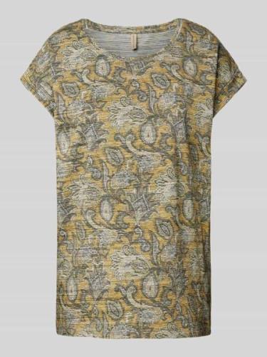 Soyaconcept T-Shirt mit Paisley-Muster Modell 'Galina' in Dunkelgelb, ...