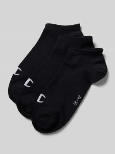 CHAMPION Sneakersocken mit Label-Print im 3er-Pack in Black, Größe 39/...