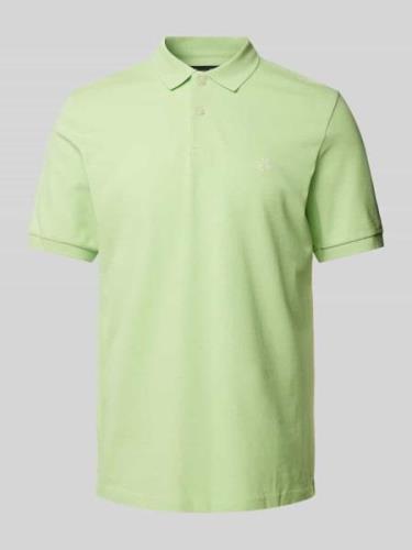 Marc O'Polo Regular Fit Poloshirt mit Label-Stitching in Lind, Größe S
