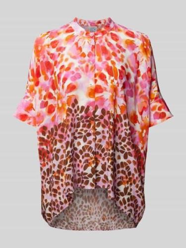 Emily Van den Bergh Bluse aus Viskose im Batik-Look in Pink, Größe 36