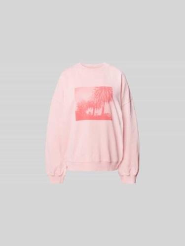 Juvia Sweatshirt mit Motiv-Print in Rose, Größe XS