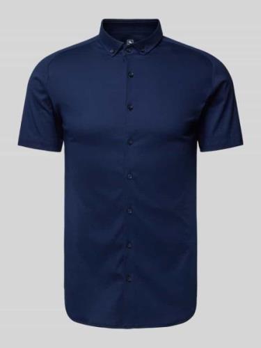 Desoto Business-Hemd mit Button-Down-Kragen in Blau, Größe S