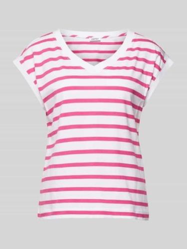 Esprit T-Shirt mit Kappärmeln in Pink, Größe L