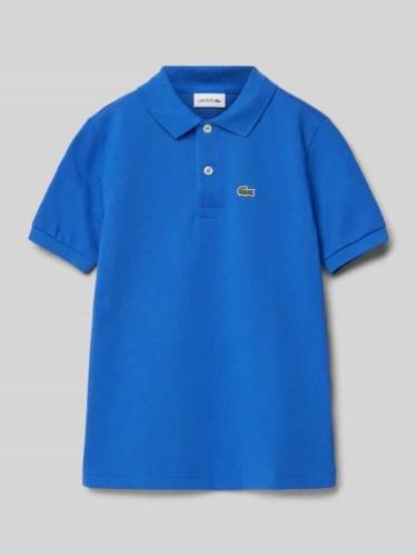 Lacoste Poloshirt mit Label-Stitching in Royal, Größe 152