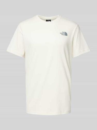 The North Face T-Shirt mit Label-Print Modell 'REDBOX' in Weiss, Größe...