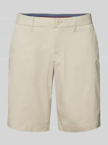 Tommy Hilfiger Bermudas in unifarbenem Design Modell 'BROOKLYN' in Bei...