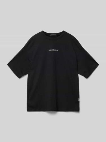 Jack & Jones T-Shirt mit Motiv-Print Modell 'ARUBA' in Black, Größe 14...