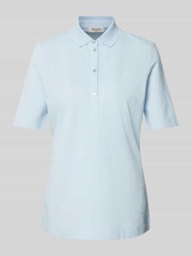 MAERZ Muenchen Poloshirt mit Knopfleiste in Bleu, Größe 38