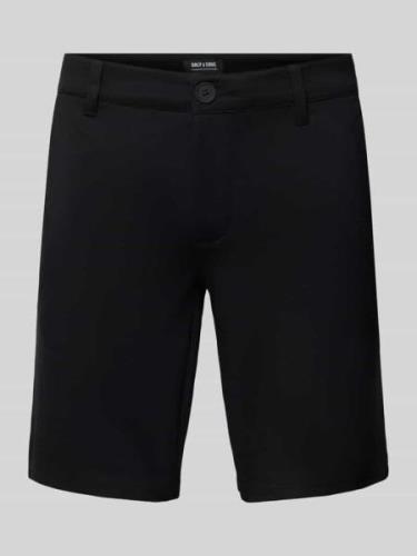 Only & Sons Shorts mit französischen Eingrifftaschen in Black, Größe S