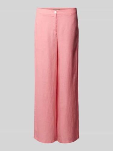 (The Mercer) N.Y. Leinenhose in unifarbenem Design in Pink, Größe 36