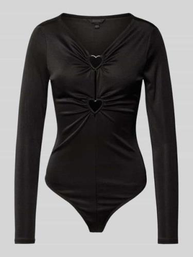 Guess Body in unifarbenem Design mit Cut Outs Modell 'ALLURA' in Black...