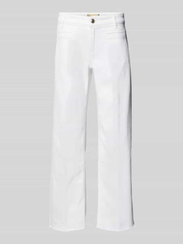 Cambio Regular Fit Jeans mit verkürzter Beinlänge Modell 'TESS' in Wei...