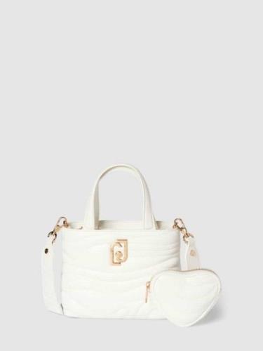 Liu Jo White Handtasche mit Logo-Muster Modell 'ACHALA' in Offwhite, G...