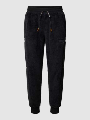 EA7 Emporio Armani Sweatpants mit Teddyfell in Black, Größe L