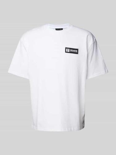 Pegador T-Shirt mit Label-Patch Modell 'ANTIGUA' in Weiss, Größe XS