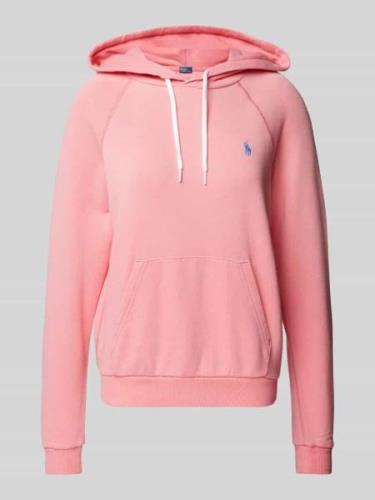 Polo Ralph Lauren Hoodie mit Logo-Stitching in Pink, Größe XS