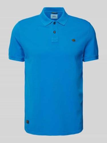 camel active Poloshirt mit Label-Stitching in Royal, Größe XXXL