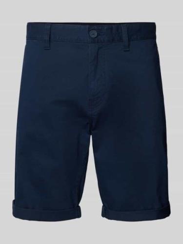 Tommy Jeans Shorts in unifarbenem Design Modell 'SCANTON' in Marine, G...
