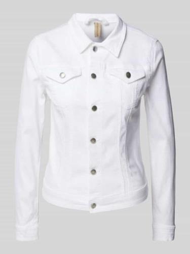 Soyaconcept Jeansjacke in unifarbenem Design Modell 'Erna 2' in Weiss,...