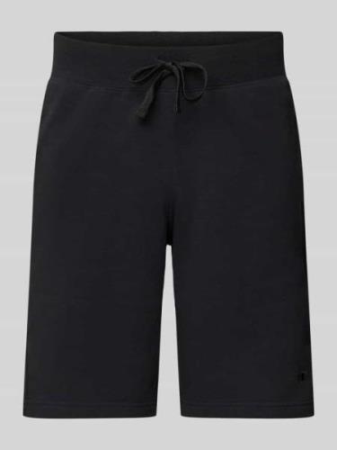 CHAMPION Regular Fit Sweatshorts mit Logo-Stitching in Black, Größe XS