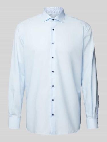 Eterna Comfort Fit Business-Hemd mit Brusttasche in Bleu, Größe 41