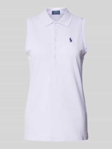 Polo Ralph Lauren Slim Fit Poloshirt im ärmellosen Design Modell 'JULI...