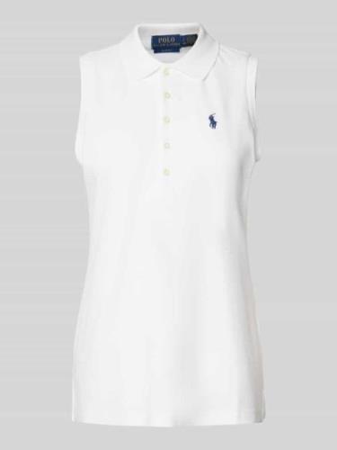 Polo Ralph Lauren Slim Fit Poloshirt im ärmellosen Design Modell 'JULI...