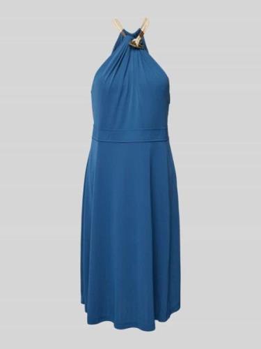 Lauren Ralph Lauren Knielanges Kleid mit Neckholder Modell 'NANMALIE' ...