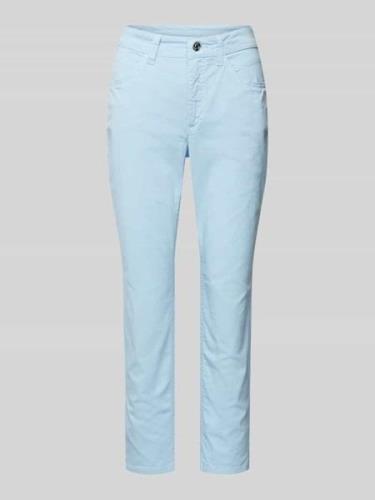 MAC Slim Fit Jeans in unifarbenem Design Modell 'MELANIE' in Hellblau,...