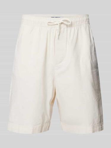 REVIEW Shorts mit elastischem Bund in Offwhite, Größe XS