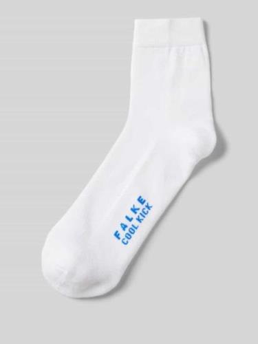 Falke Socken mit Label-Print in Weiss, Größe 42/43