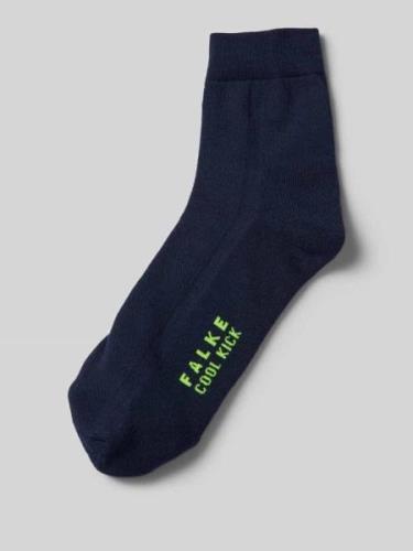 Falke Socken mit Label-Print in Marine, Größe 39-41