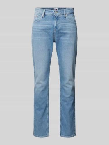 Tommy Jeans Regular Straight Fit Jeans mit Label-Stitching Modell 'RYA...