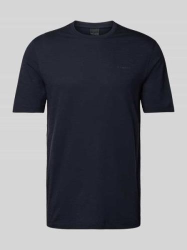 bugatti T-Shirt im unifarbenen Design in Marine, Größe S