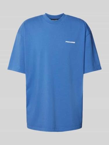 Pegador Oversized T-Shirt mit Logo und Rundhalsausschnitt in Blau, Grö...