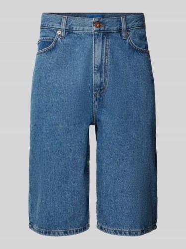 Hugo Blue Jeansshorts mit 5-Pocket-Design in Jeansblau, Größe 29