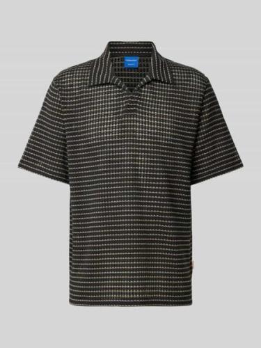 Jack & Jones Poloshirt mit Streifenmuster in Mittelbraun, Größe S