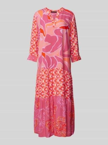 Betty Barclay Tunikakleid aus Viskose im Stufen-Look in Pink, Größe 46